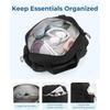 Large Capacity Duffel Bag with Trolley Sleeve, Shoe Compartment, Toiletry Bag & Shoulder Strap for Travel and Sports.