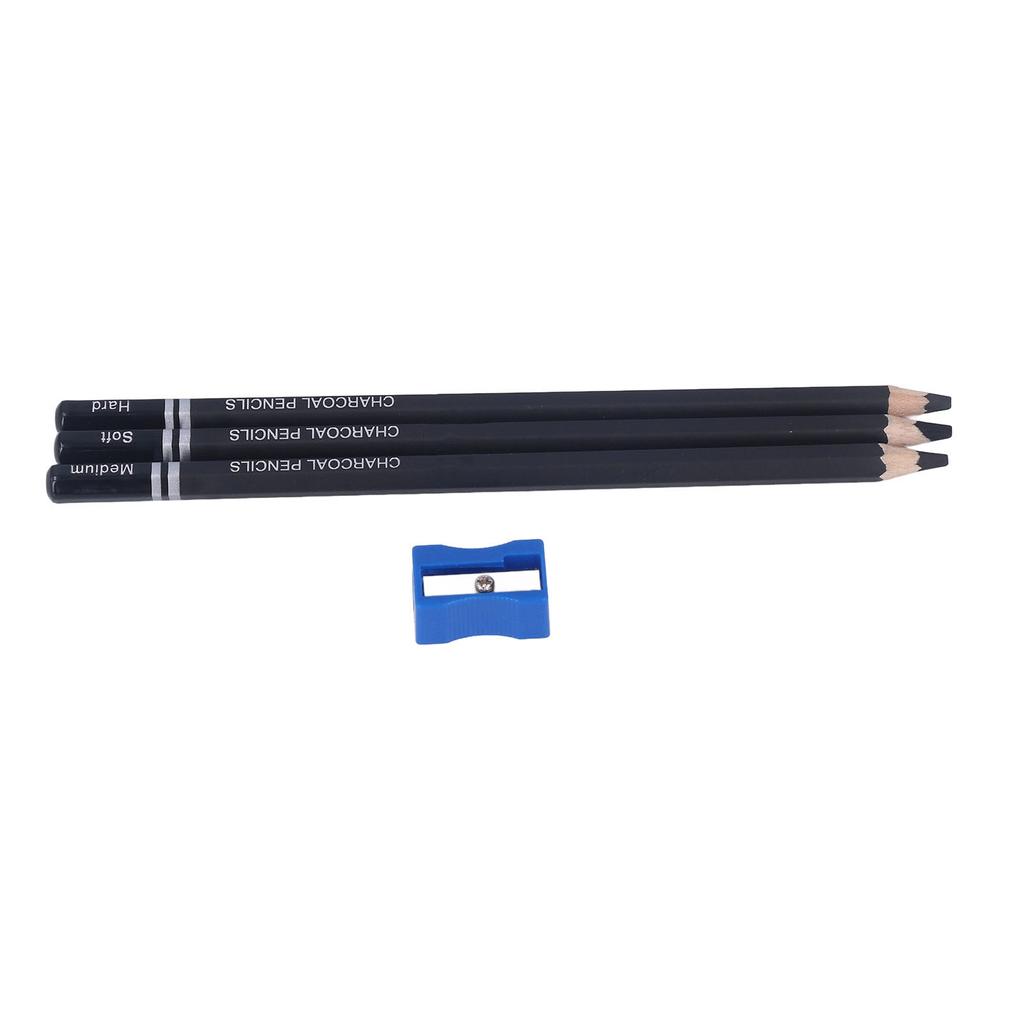 Sketch Pencil Kit 3pcs Graphite Carbon Detail Drawing Structured Sketching Art Pencils for Art