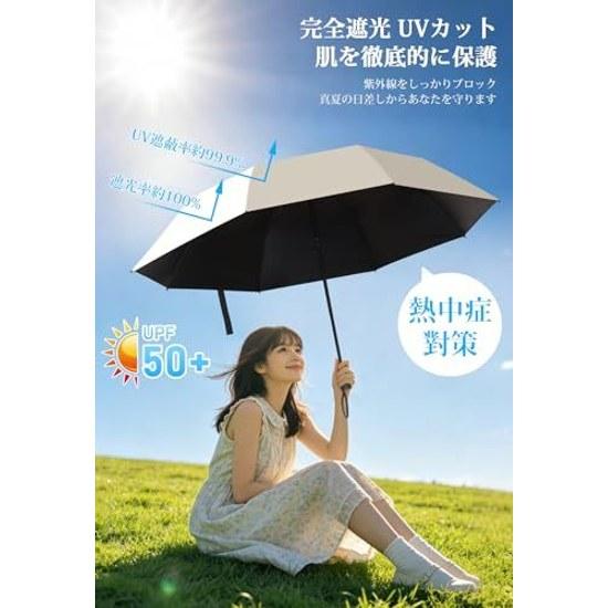 JIS Certified UV Cut Rate 100 Complete Shading Umbrella Foldable Shadingheat Shielding Ultraviolet Blocking Sunburn Prevention 8 Ribs Both Sunny Rainy