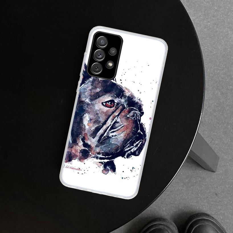 French Bulldog Dog Animal Phone Case for Samsung Galaxy A17 A16 A26 A36 A56 A57 A37 A15 A25 A35 A55 A14 A24 A34 A54 A13 A23 A33