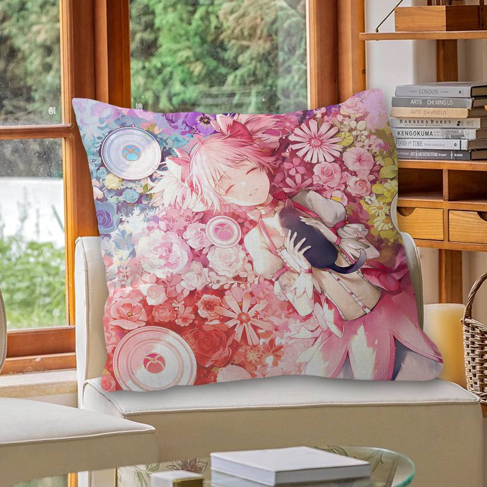 Puella Magi Madoka Magica Anime Cushion Cover Decorative Pillow Sofa Home Decor case pillow cases