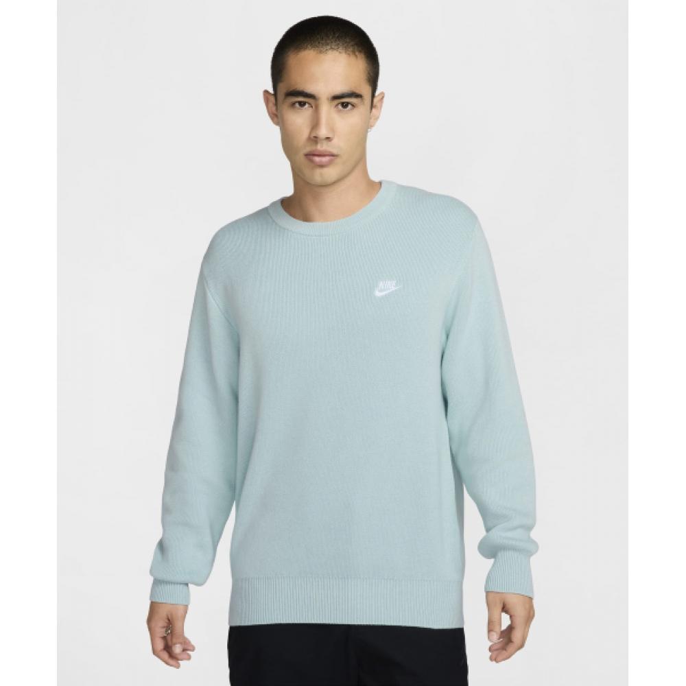 

Nike Клубный свитер с круглым вырезом M Glacier Blue White Fq2913 474 M