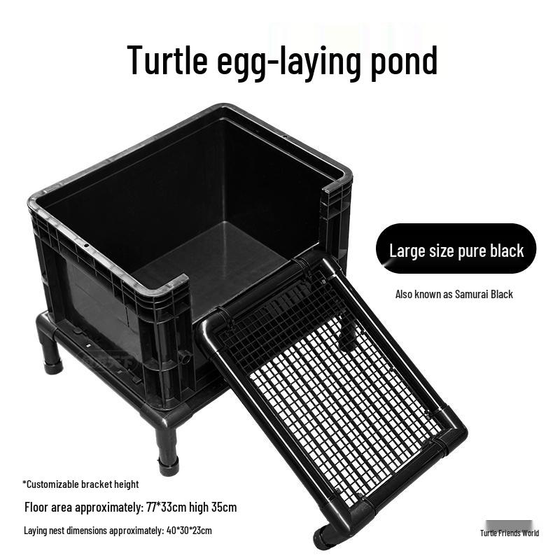 Turtle Egg-Laying Pond & Incubation Box with Basking Platform and Sand Pool