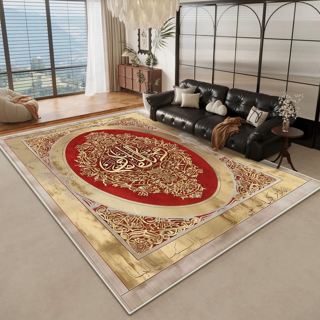 Zlatý Mramor Velké Obývací Pokojové Koberce Luxusní Dekorace Domov Ložnice Nadýchaný Plyšový Koberec 200x300cm Kancelářská Plocha Protiskluzové Měkké Podložky