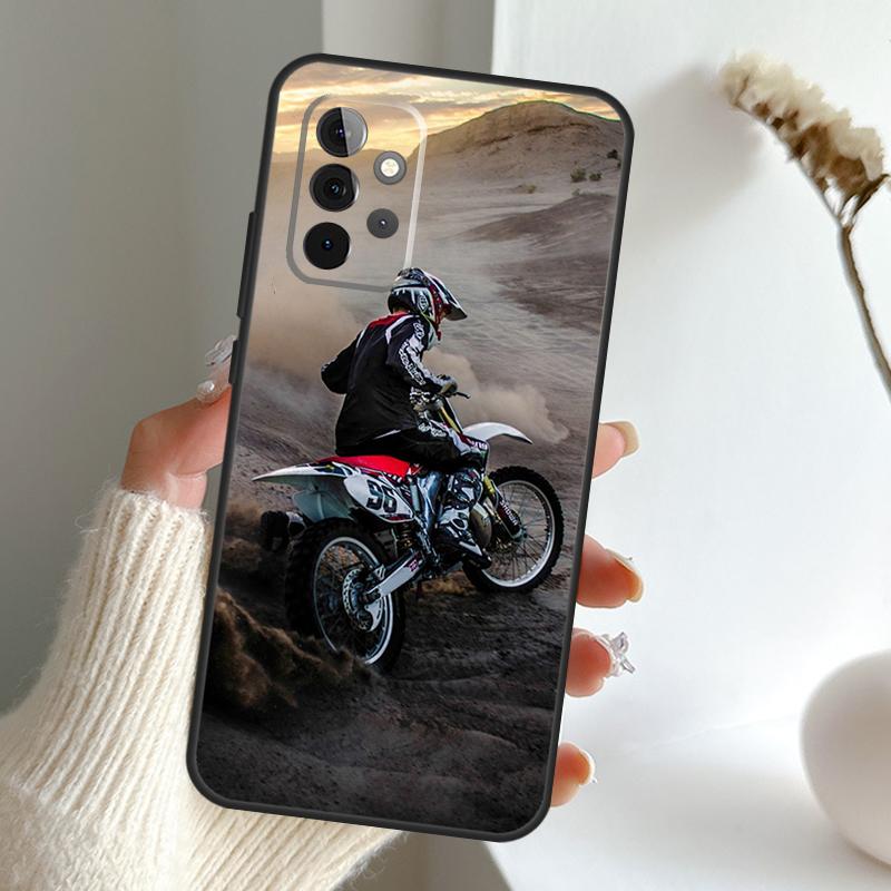 

Moto Cross Motorcycle Sports Case For Samsung Galaxy A52 A32 A12 A16 A26 A36 A56 A15 A35 A55 A34 A54 A13 A33 A53 A17 A06 Samsung A73 5G
