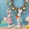 Resizable Design Easter Rabbit Decoration Height Figurine Adjustable Figurine  Seasonal Display