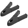 2 Pcs Insulated Clip 100mm All Copper Battery Electrical Test Insulation Clip Spring Clip Alligator ClipBlack