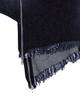 The Museum Visitor Diagonal Zipper Detailed Washed Denim Skirt (Black)