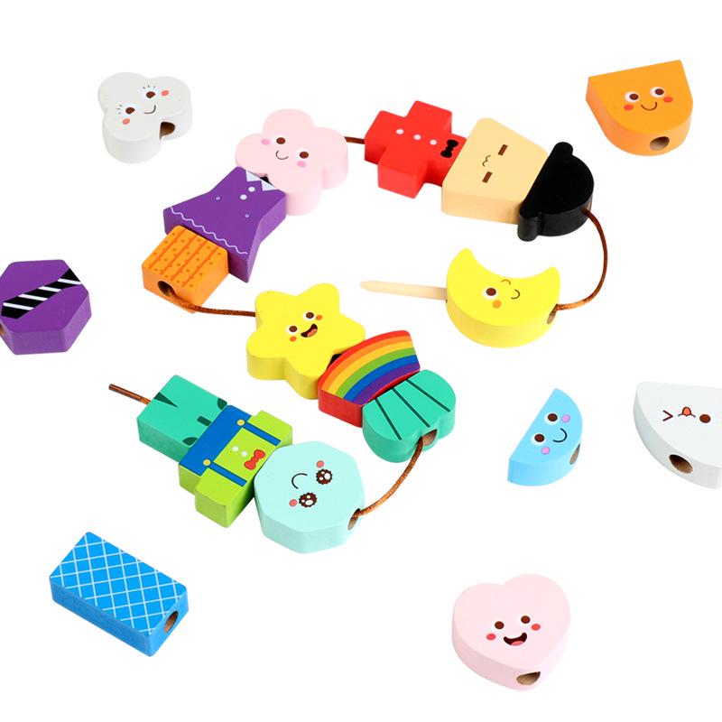 Cross-border Enlightenment Beads: Shape Matching & Color Recognition Toy for Babies