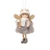 Christmas Ornament Cute Angel Doll With Festive Hat Fluffy Dress Design Festive Holiday Christmas Tree Decoration Gift Accessory