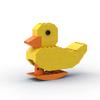 MOC Cute Animal Yellow Duck Building Blocks Set Duckling Educational Building Blocks Model Kids Toys Christmas Gifts Boys Girls