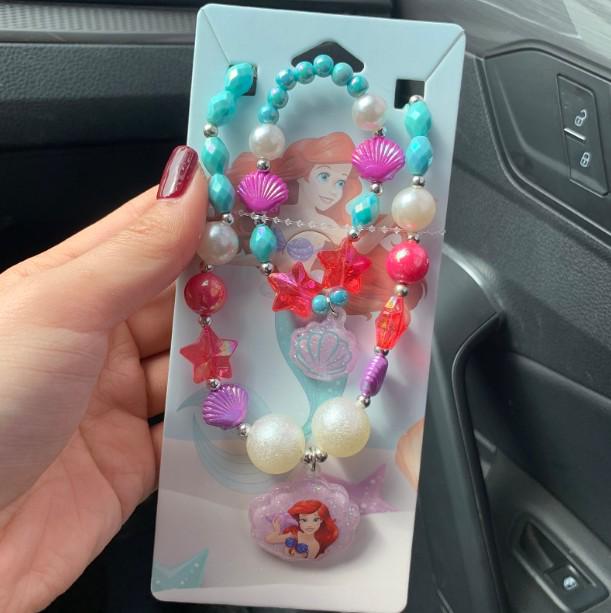 Frozen Princess Kids' Necklace & Bracelet Gift Set for Christmas or Birthday