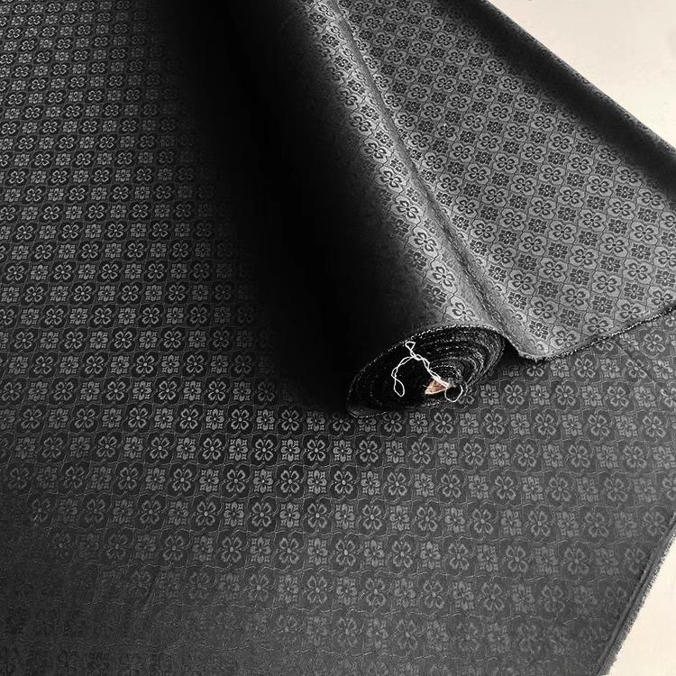 100x114cm Four-Leaf Diamond Jacquard Silk Sambu Satin for New Chinese-Style Qipao, Hanfu, and Traditional Garments