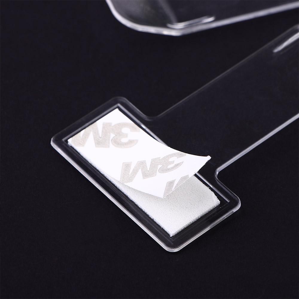 Clips T Shape Permit Clip Invoice Tickets Holder Transparent Card Clips Parking Ticket Holder
