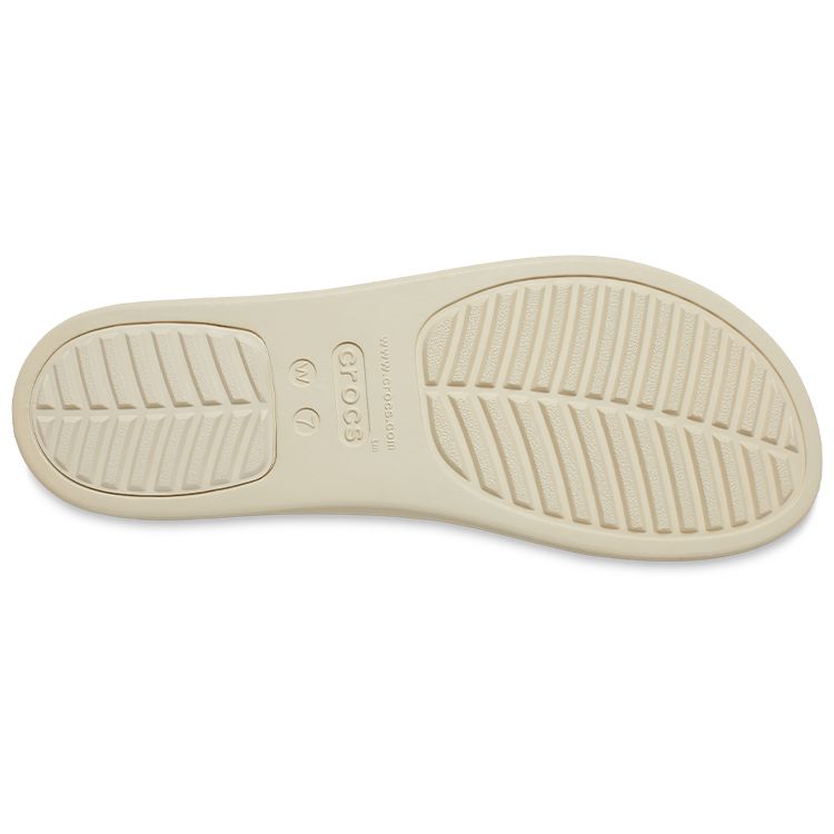 Crocs Brooklyn Thick Sole Wedge Sport Sandals Women Sandals Brown White 206453-2YI