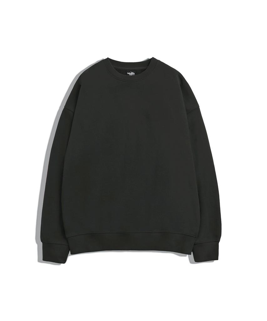 Peullukeu Light Dayoff Oversized Sweatshirt Black Fmt901