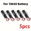 5pcs 18650 Power Bank Cases 1X 3.6V-4.2V 18650 Battery Holder Storage Box Case 1 Slot Battery Container with Wire Lead