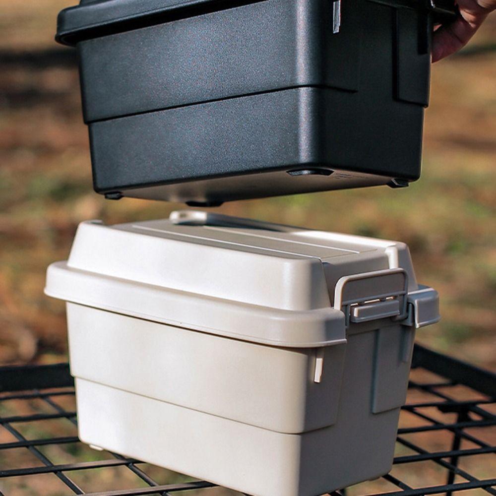 Durable Camping Storage Box Plastic BBQ Utensils Organizer Easy To Carry Mini Storage Box  Barbecue