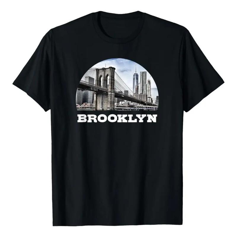 Puente De Brooklyn Retro De Nueva York, Horizonte Vintage De S