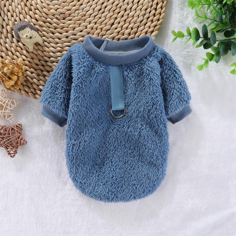 

Thick Fleece Two-Legged Pet Clothes for Autumn/Winter - Leashable, Hoodless S