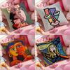 American Art P-Picasso Pillow Case Soft Plush Fabric Double-Sided Printed Cushion Cover Warm Winter Sofa Pillow Case