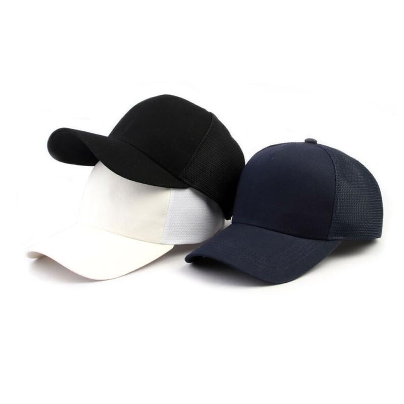 Oversized Double Simple Mesh Ball Cap XL black