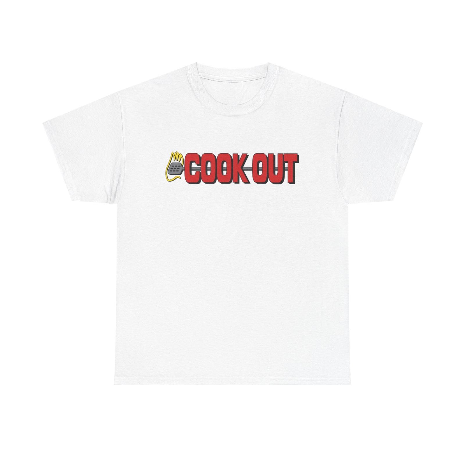 Cook Out Graphic T Shirt Retro Restaurant Unisex Heavy Cotton Tee M