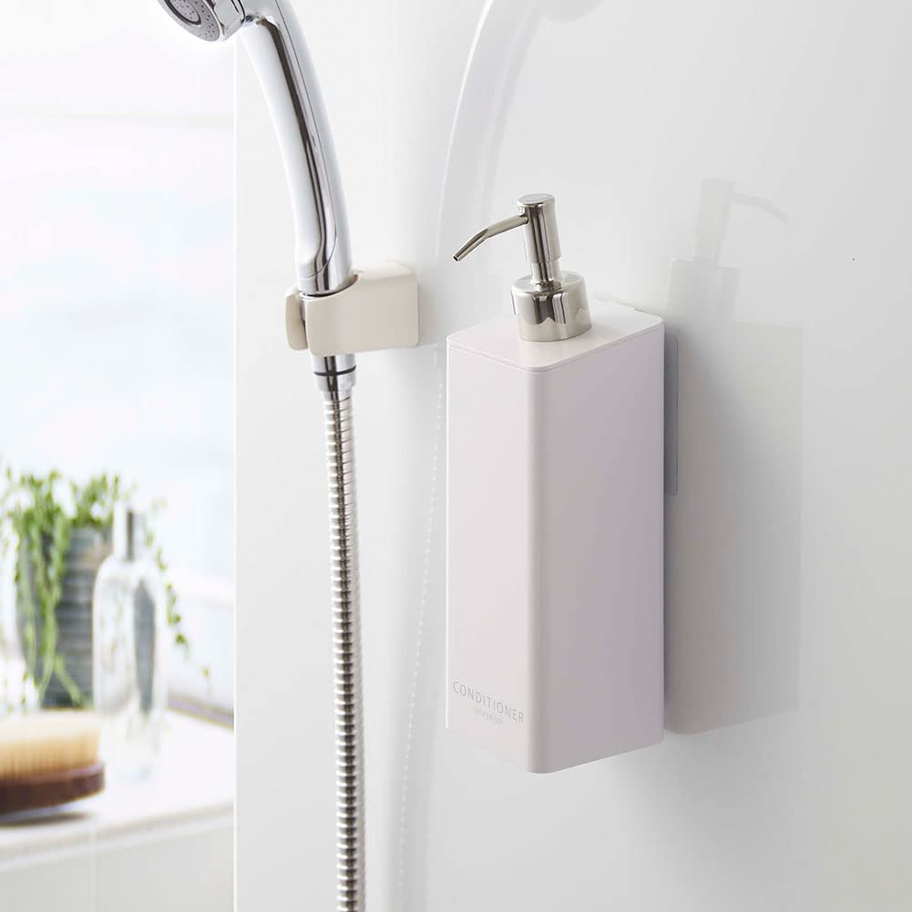 Yamazaki Film Hook Dispenser for 7cm W X 9cm D X Floating Easy 5362 Two-Way Conditioner, White, Approx. 23.5cm H, Tower, Storage, Installation,