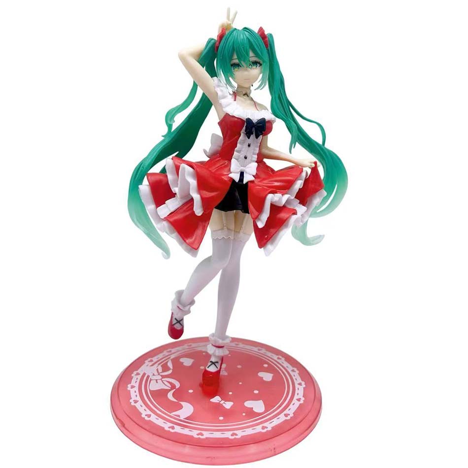 20cm Sexy Girl Hatsune Miku Anime Figure Fashion Subclture Miku Action Figure Christmas Gift PVC Collection Model Doll Toys