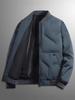 Chao Lun Bu Men's Thick Stand Collar Jacket - High-End Autumn/Winter Warm Cotton Dad Coat