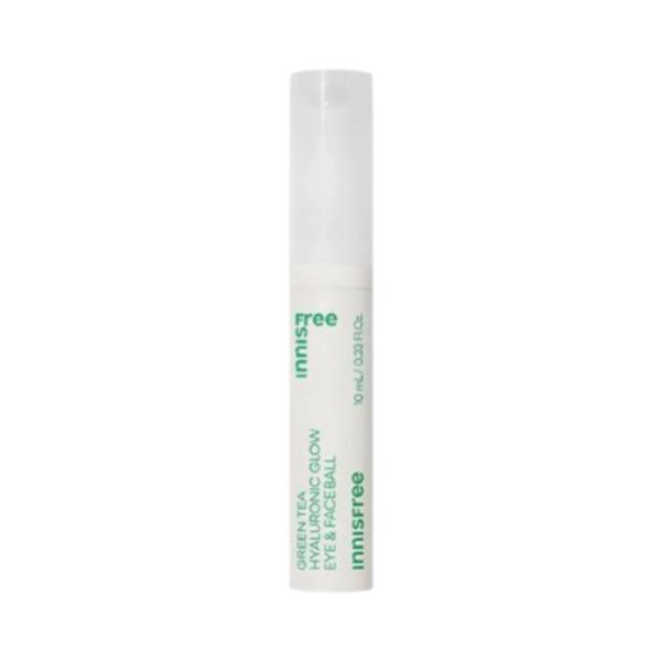 Innisfree Green Tea Hyaluronic Glow Eye & Face Ball 10ml – Brightening & Hydrating Care