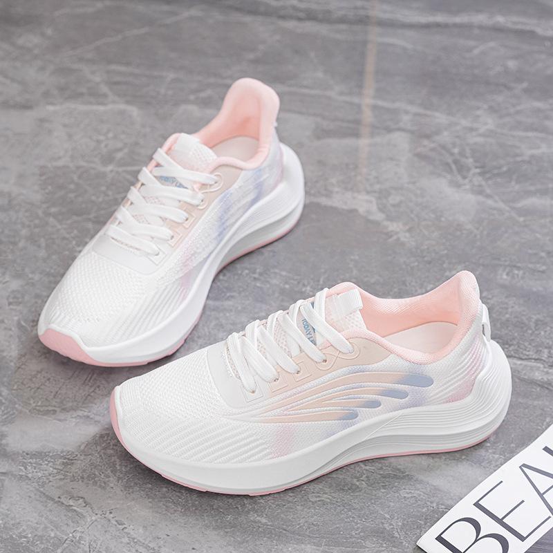 Spring and Autumn New Flying Woven Shoes ins Student Sneakers Breathable Fitness Running Casual Shoes BK 35