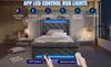 Upholstered Bed Single 90x200cm, with LED Lights, Storage Headboard with USB and Type-C Ports, Hydraulic Storage, Gray, Velvet (Without Mattress)