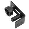 Black Steel Sturdy Durable Door Guide for Sliding Barn Door with 8 Installation Options