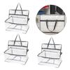 Large Clothes Storage Bags, Clear 55 L PVC Linen Bag with Carry Handles for Blankets, Bedding, Shelf Storage, Home Use and Room Moves