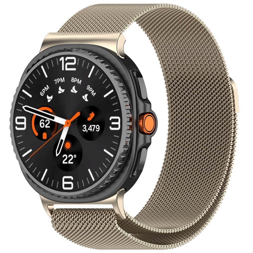 Milanese Magnetic Strap For Samsung Galaxy Watch 8 Classic 46mm Metal Alloy Watchband Wristband For Galaxy Watch 8 44mm 40mm No Gaps Strap