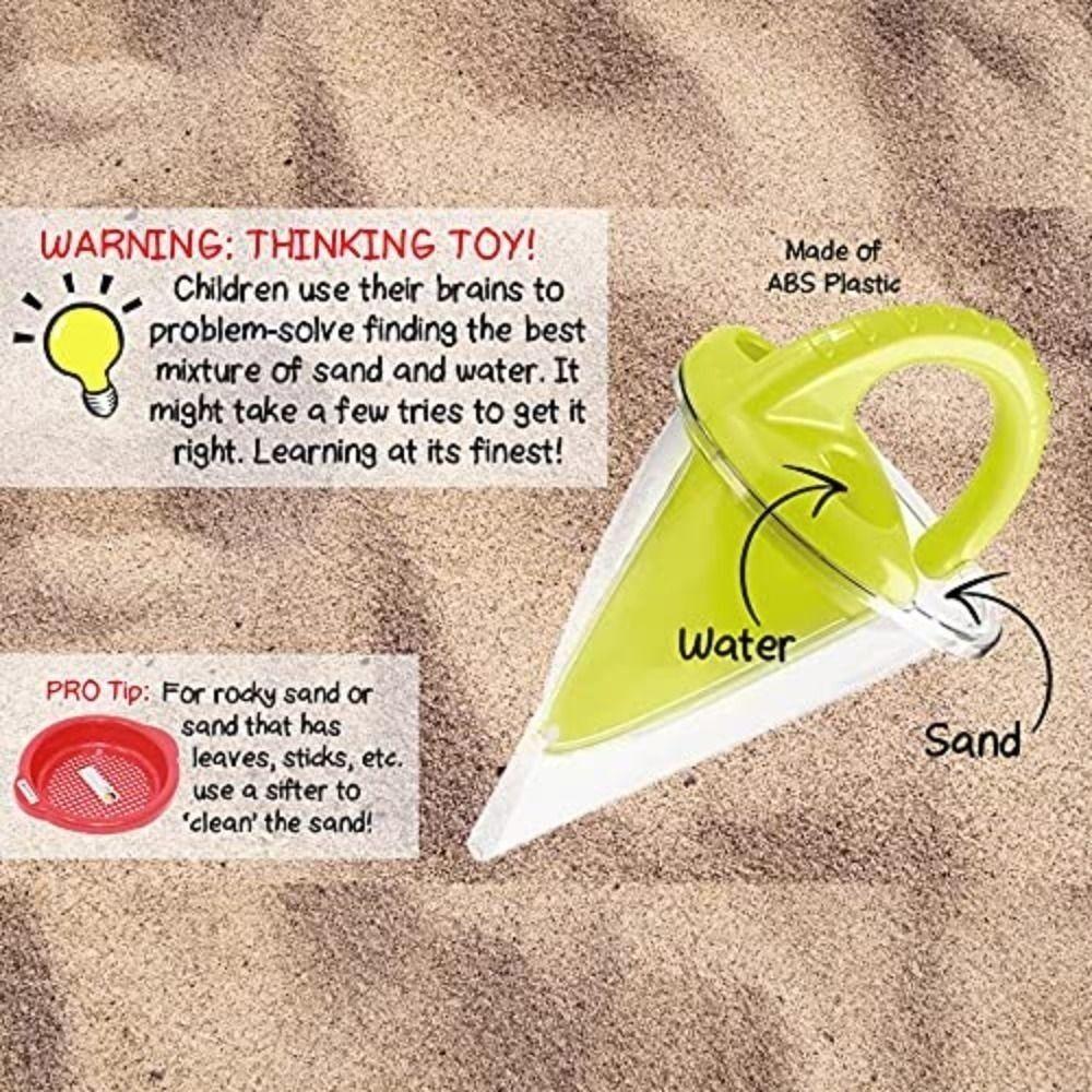 Summer Beach Sand Strainer Toy Handheld Digging Sand Kit Charming Overflow Funnel Toys  Sculptures