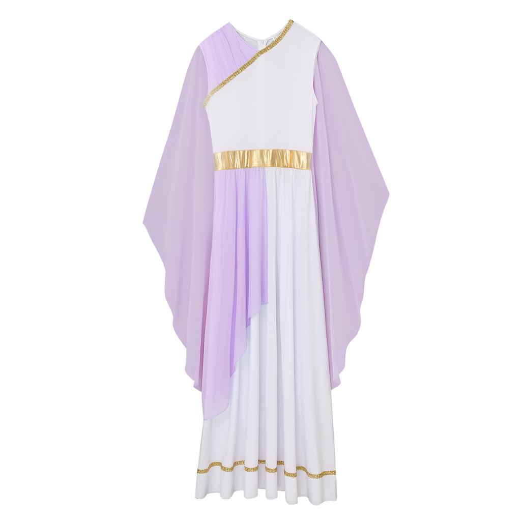 Griechische Cosplay-Kostüme für Damen, ärmellos, für Halloween, antike Toga, Griechenland, römische Königin