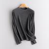 Women's Casual Knitwear: Pure Cashmere Long Sleeve, Round Neck, Loose Style for Autumn and Winter.