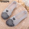 Scarpe da donna in rete traspirante Scarpe da donna ricamate con suola morbida antiscivolo su un piede Scarpe comode e traspiranti