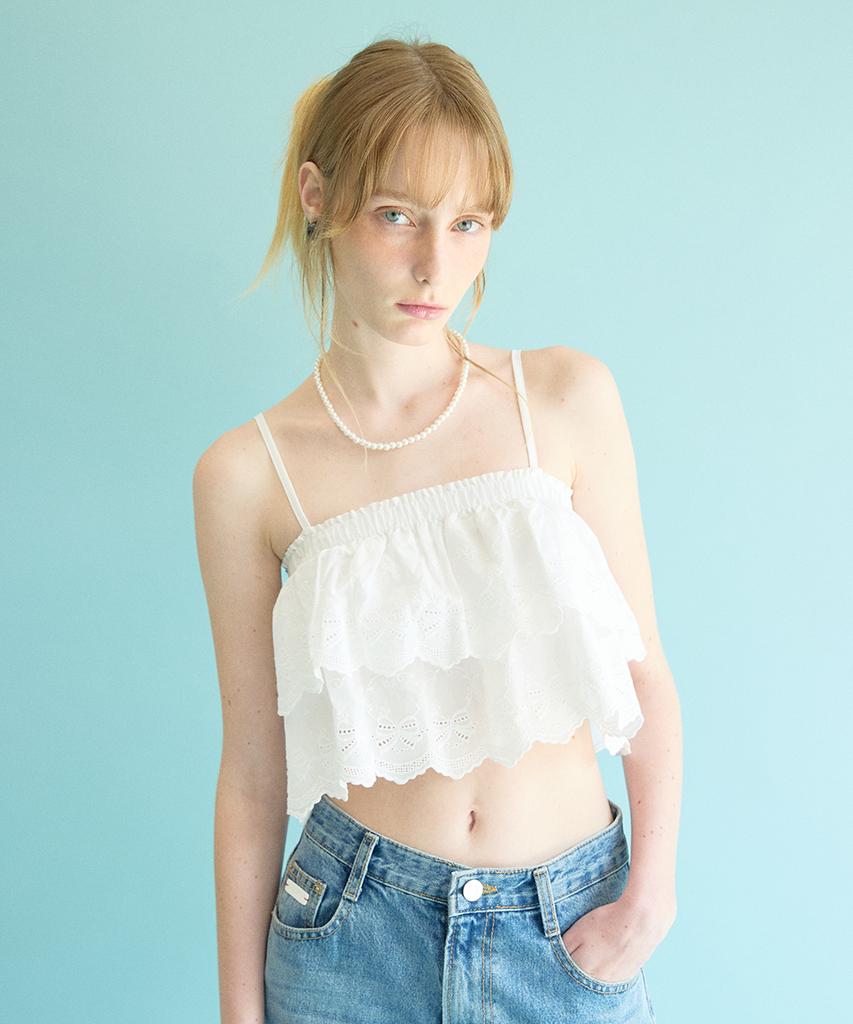 COQUET [2Way] Lace Tube Top Ivory