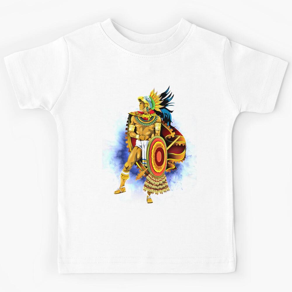 Mexican Aztec Warrior Kids T-Shirt 140