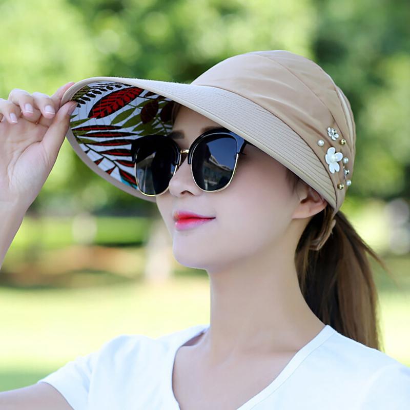Golf-Sonnenkappe, Sommerhut für draußen, Freizeithut für Damen, LSF 50+, UV-Schutz, breite Krempe, Strand-Sonnenblende, verstellbarer Hut, lässige Baseballkappe