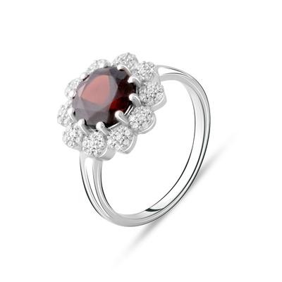 Srebrny pierścionek z naturalnym granatem 2.125ct (2075356)