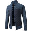 Casual Men Autumn Zip Thick Knitted Sweater Pockets Warm Slim Cardigan Coat