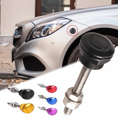 1 Stück Universal Auto Frontstoßstange Motorhaube Pin Aluminium Druckknopf Billet Schnellverschluss Rennsport Motorhaube Verriegelung Riegel Clip Karosseriebausatz