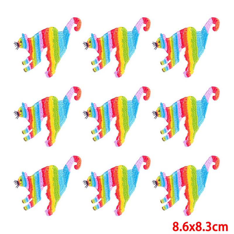10 יח'\חבילה סיטונאי תיקון רקמה ברזל על תיקוני ביגוד טלאים על בגדים מעילי דקור אפליקציות תפירה