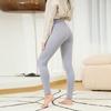 Outono inverno feminino pelúcia estiramento cintura alta quente grosso leggings calças casuais