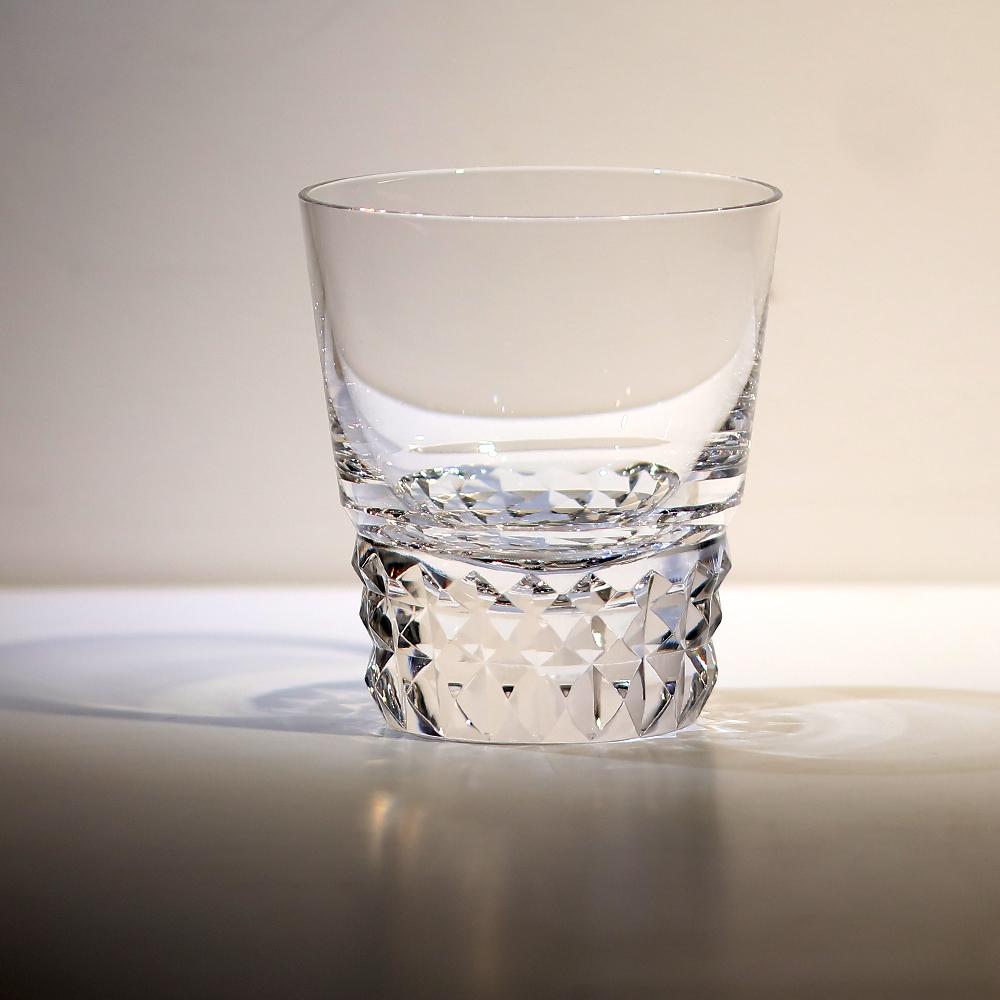 Handcrafted Edo Kiriko Crystal Cocktail Whiskey Glasses Tumbler, Hand Cut Old Fashioned Glasses, 250 Ml