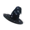 Butterfly Halloween Hat Soft Laces Witch Hat  Black Women Hat Costume Accessory for Halloween And Masquerade Event